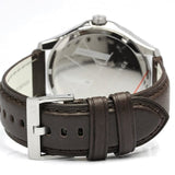 Armani Exchange Whitman Silver Dial Brown Leather Strap Watch For Men - AX2100 Authentic Buy Shop Now