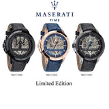 Maserati Automatic Black Dial Black Leather Strap Watch For Men - R8821119007 Authentic Buy Shop Now
