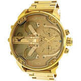 Diesel Mr Daddy 2.0 Chronograph Gold Dial Gold Steel Strap Watch For Men - DZ7399 Authentic Buy Shop Now