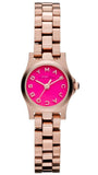 Marc Jacobs Henry Dinky Pink Dial Rose Gold Steel Strap Watch for Women - MBM3203 Authentic Buy Shop Now