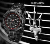 Maserati Successo 44mm Black Dial Black Steel Strap Watch For Men - R8873621014 Authentic Buy Shop Now