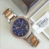 Michael Kors Parker Blue Dial Two Tone Steel Strap Watch for Women - MK6141 Authentic Buy Shop Now