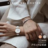 Daniel Wellington Classic Petite Dover White Dial White Nylon Strap Watch For Women - DW00100313 Authentic Buy Shop Now