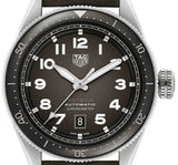 Tag Heuer Autavia Automatic Grey Dial Brown Leather Strap Watch for Men - WBE5114.FC8266 Authentic Buy Shop Now