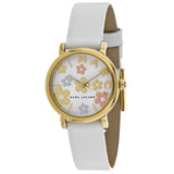 Marc Jacobs Roxy White Dial White Leather Strap Watch for Women - MJ1607 Authentic Buy Shop Now