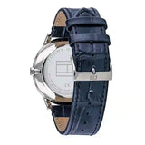 Tommy Hilfiger Brad Chronograph Quartz Blue Dial Blue Leather Strap Watch For Men - 1710387 Authentic Buy Shop Now