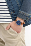 Fossil Commuter Blue Dial Blue Leather Strap Watch for Men - FS5325 Authentic Buy Shop Now