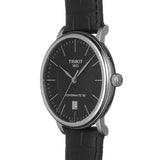Tissot Carson Premium Powermatic 80 Black Dial Black Leather Strap Watch For Men - T122.407.16.051.00 Authentic Buy Shop Now