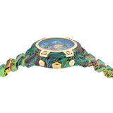 Versace Icon Active Chronograph Blue Dial Green Rubber Strap Watch For Men - VEZ701322 Authentic Buy Shop Now