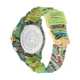 Versace Icon Active Chronograph Blue Dial Green Rubber Strap Watch For Men - VEZ701322 Authentic Buy Shop Now