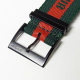 Gucci Dive Green & Red Dial Green & Red Nylon Strap Watch For Men - YA136216 Authentic Buy Shop Now