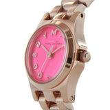 Marc Jacobs Henry Dinky Pink Dial Rose Gold Steel Strap Watch for Women - MBM3203 Authentic Buy Shop Now