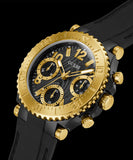 Guess Cosmic Multifunction Black Dial Black Silicone Strap Watch For Women - GW0466L1 Authentic Buy Shop Now