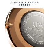 Daniel Wellington Classic Dover Black Dial White Nylon Strap Watch For Women - DW00100310 Authentic Buy Shop Now