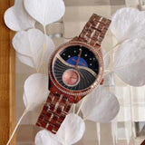 Michael Kors Lauryn Blue Dial Rose Gold Steel Strap Watch for Women - MK3723 Authentic Buy Shop Now