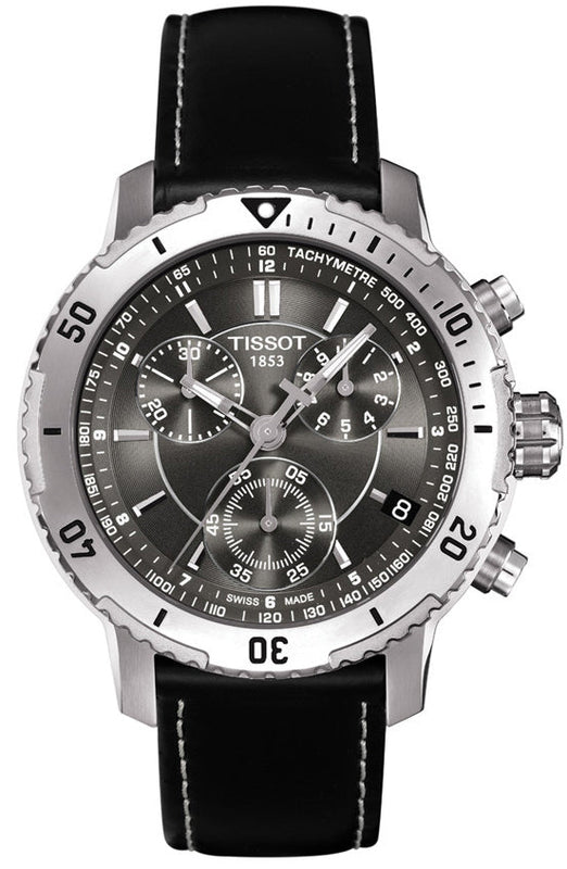 Tissot PRS 200 Chronograph Black DIal Watch For Men - T067.417.16.051.00 Authentic Buy Shop Now