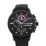 Maserati Ingegno Chronograph Black Dial Black Leather Strap Watch For Men - R8871619003 Authentic Buy Shop Now