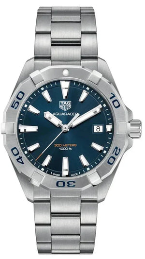 Tag Heuer Aquaracer Blue Dial Silver Steel Strap Watch for Men - WBD1112.BA0928 Authentic Buy Shop Now