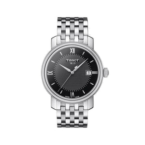 Tissot Bridgeport Black Dial Silver Steel Strap Watch For Women - T097.010.11.058.00 Authentic Buy Shop Now
