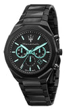 Maserati STILE Aqua Edition Black Dial Chronograph Watch For Men - R8873644001 Authentic Buy Shop Now