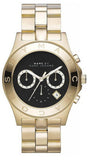 Marc Jacobs Blade Chronograph Black Dial Gold Steel Strap Watch for Women - MBM3309 Authentic Buy Shop Now