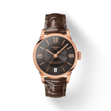 Tissot Chemin Des Tourelles Powermatic 80 Lady Brown Dial Brown Leather Strap Watch For Women - T099.207.36.448.00 Authentic Buy Shop Now