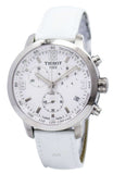 Tissot PRC 200 Chronograph White Dial White Leather Strap Watch For Men - T055.417.16.017.00 Authentic Buy Shop Now