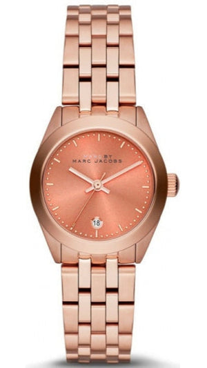 Marc Jacobs Peeker Pink Dial Rose Gold Stainless Steel Strap Watch for Women - MBM3377 Authentic Buy Shop Now