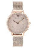 Emporio Armani Kappa Pink Dial Pink Mesh Bracelet Watch For Women - AR11129 Authentic Buy Shop Now