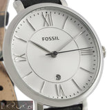 Fossil Jacqueline Quartz White Dial Black Leather Strap Watch for Women - ES3972 Authentic Buy Shop Now