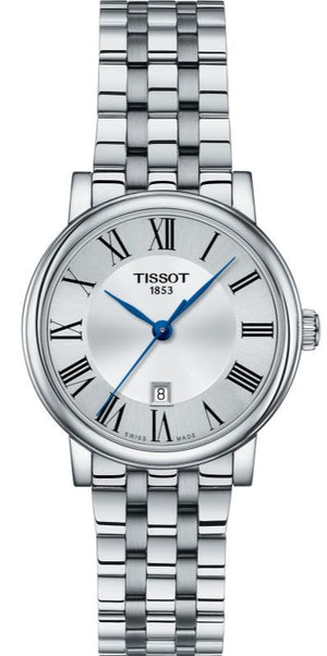 Tissot Carson Premium Lady Silver Dial Silver Steel Strap Watch For Women - T122.210.11.033.00 Authentic Buy Shop Now
