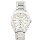 Gucci G Timeless GG2570 Silver Dial Silver Steel Strap Watch For Men - YA142402 Authentic Buy Shop Now
