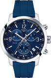 Tissot T Sport PRC 200 Chronograph Blue Rubber Strap Watch For Men - T114.417.17.047.00 Authentic Buy Shop Now