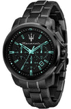 Maserati Successo Aqua Edition Black Dial Stainless Steel Strap Watch For Men - R8873644003 Authentic Buy Shop Now