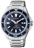 Citizen Promaster Marine Blue Dial Silver Steel Strap Watch For Men - BN0191-80L Authentic Buy Shop Now