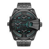 Diesel Uber Chief Black Dial Grey Stainless Steel Strap Watch For Men - DZ7372 Authentic Buy Shop Now