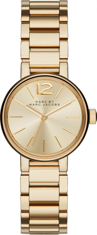 Marc Jacobs Peggy Gold Dial Gold Steel Strap Watch for Women - MBM3405 Authentic Buy Shop Now