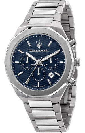 Maserati Stile Blue Dial Silver Steel Strap Watch For Men - R8873642006 Authentic Buy Shop Now