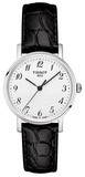 Tissot Everytime Small White Dial Black Leather Strap Watch For Women - T109.210.16.032.00 Authentic Buy Shop Now