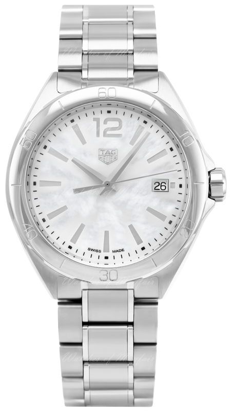 Tag Heuer Formula 1 Mother of Pearl White Dial Silver Steel Strap Watch for Women - WBJ1318.BA0666 Authentic Buy Shop Now