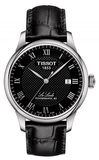 Tissot Le Locle Powermatic 80 Black Dial Black Leather Strap Watch For Men - T006.407.16.053.00 Authentic Buy Shop Now