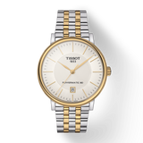 Tissot Carson Premium Powermatic 80 White Dial Two Tone Steel Strap Watch For Men - T122.407.22.031.00 Authentic Buy Shop Now