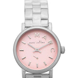 Marc Jacobs Baker Pink Dial Silver Steel Strap Watch for Women - MBM3283 Authentic Buy Shop Now