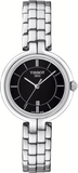 Tissot T Trend Flamingo Black Dial Silver Steel Strap Watch For Women - T094.210.11.051.00 Authentic Buy Shop Now
