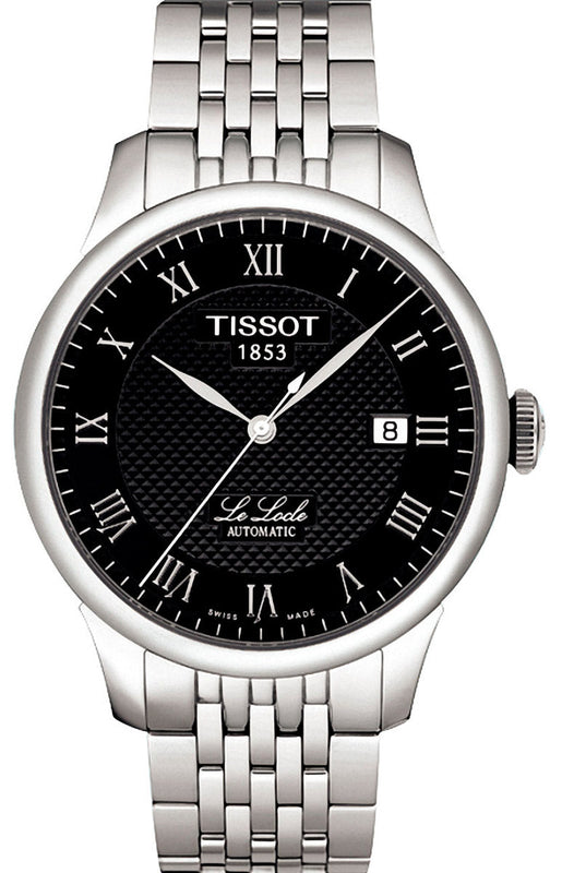 Tissot Le Locle Automatic Black Dial Silver Steel Strap Watch For Men - T41.1.483.53 Authentic Buy Shop Now