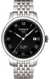 Tissot Le Locle Automatic Black Dial Silver Steel Strap Watch For Men - T41.1.483.53 Authentic Buy Shop Now