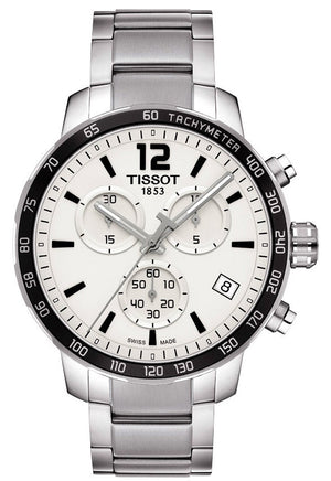 Tissot Quickster Chronograph Silver Dial Watch For Men - T095.417.11.037.00 Authentic Buy Shop Now