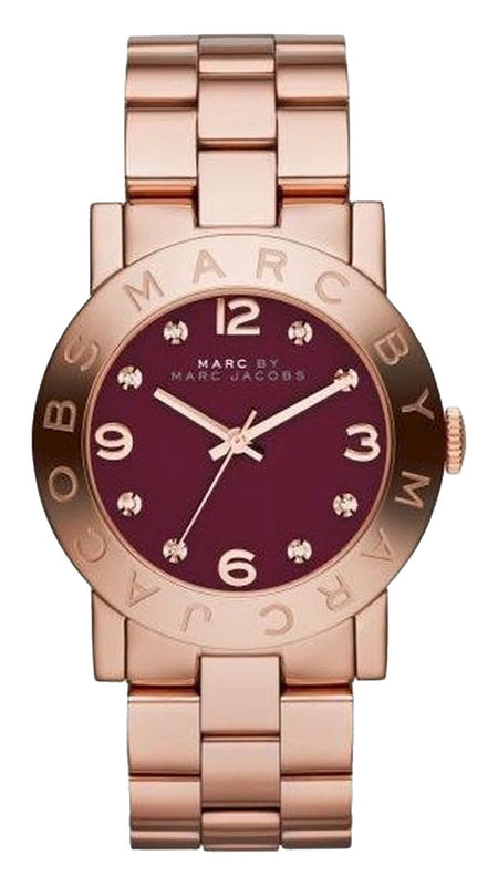 Marc Jacobs Amy Purple Rose Gold Steel Strap Watch for Women - MBM8616 Authentic Buy Shop Now