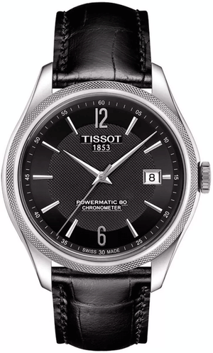 Tissot Ballade Powermatic 80 Cosc Black Dial Black Leather Strap Watch For Men - T108.408.16.057.00 Authentic Buy Shop Now