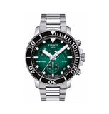Tissot Seastar 1000 Chronograph Green Dial Silver Steel Strap Watch For Men - T120.417.11.091.01 Authentic Buy Shop Now
